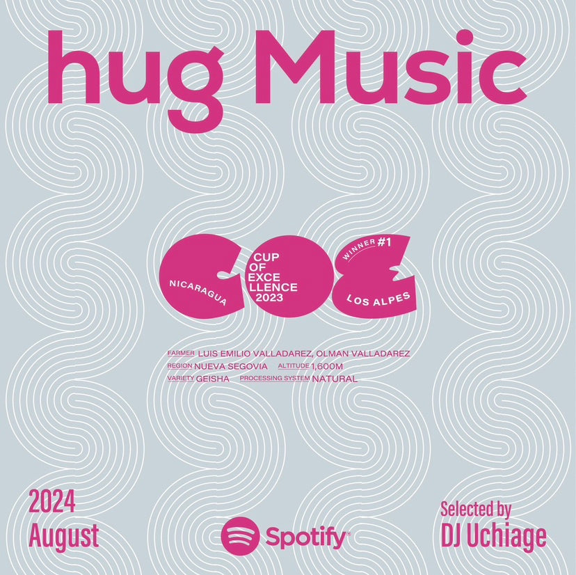 DJ Uchiage for hug coffee music August/2024