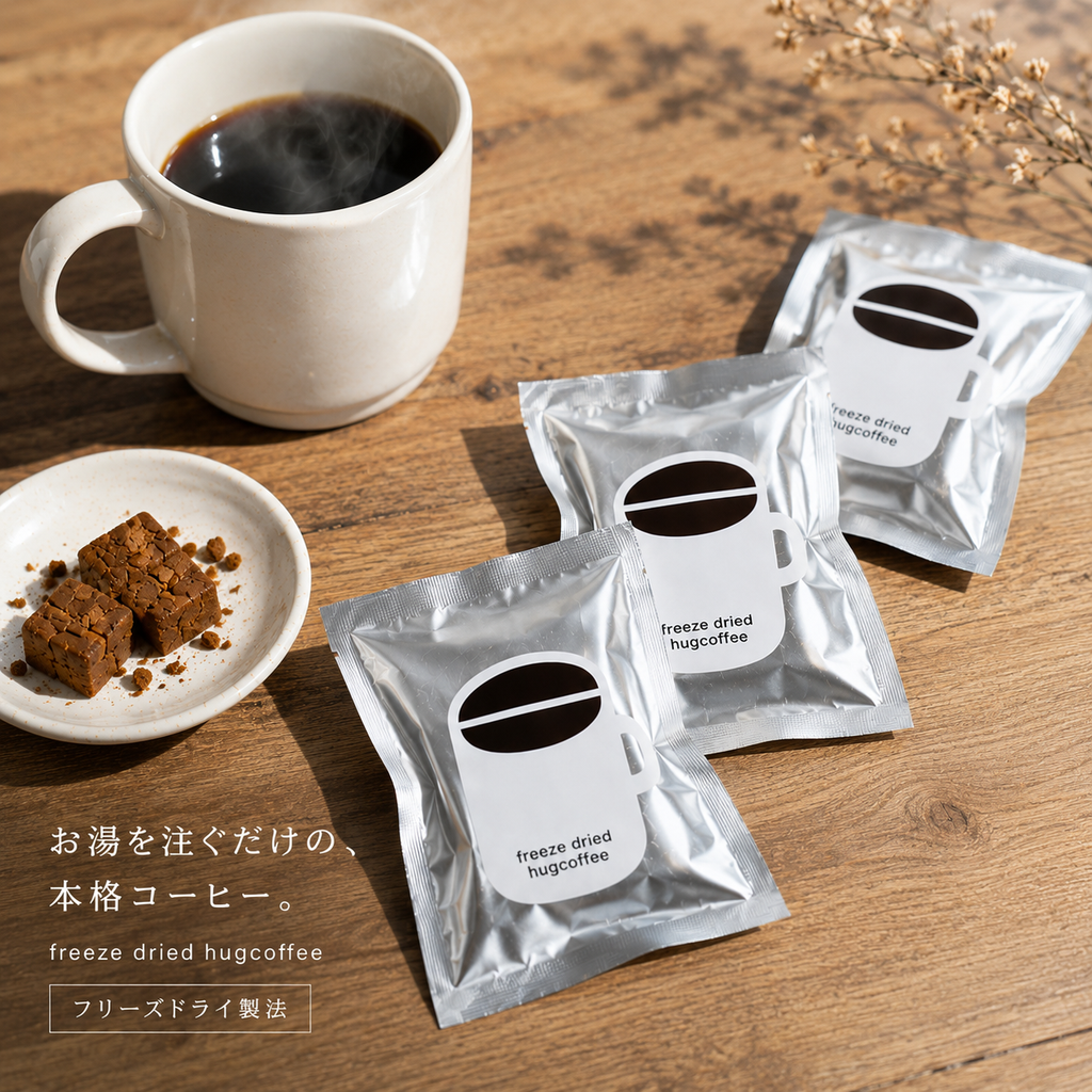 【eギフト】＼お湯を注ぐだけの本格コーヒー／フリーズドライコーヒー from hugcoffee