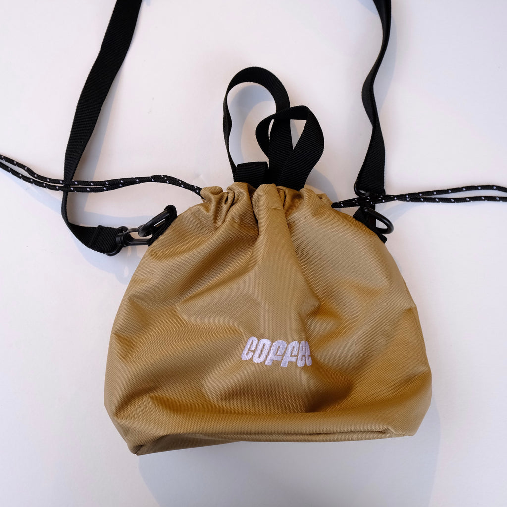 ”coffee”ロゴ 巾着ミニバッグ