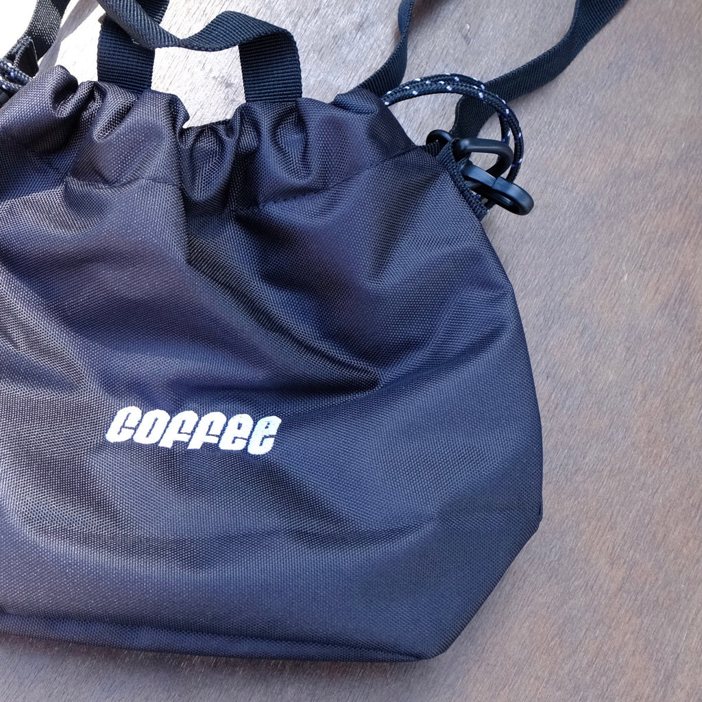 ”coffee”ロゴ 巾着ミニバッグ