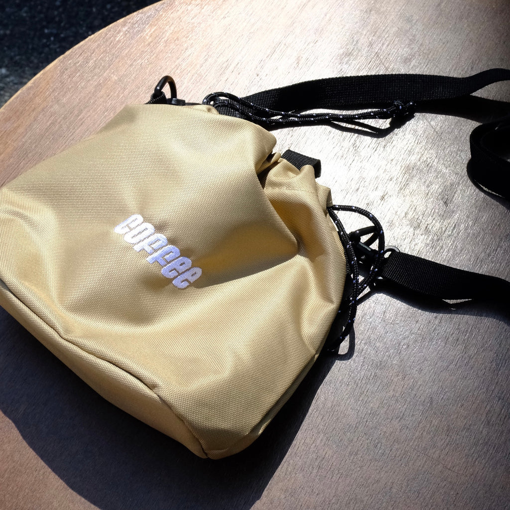 ”coffee”ロゴ 巾着ミニバッグ