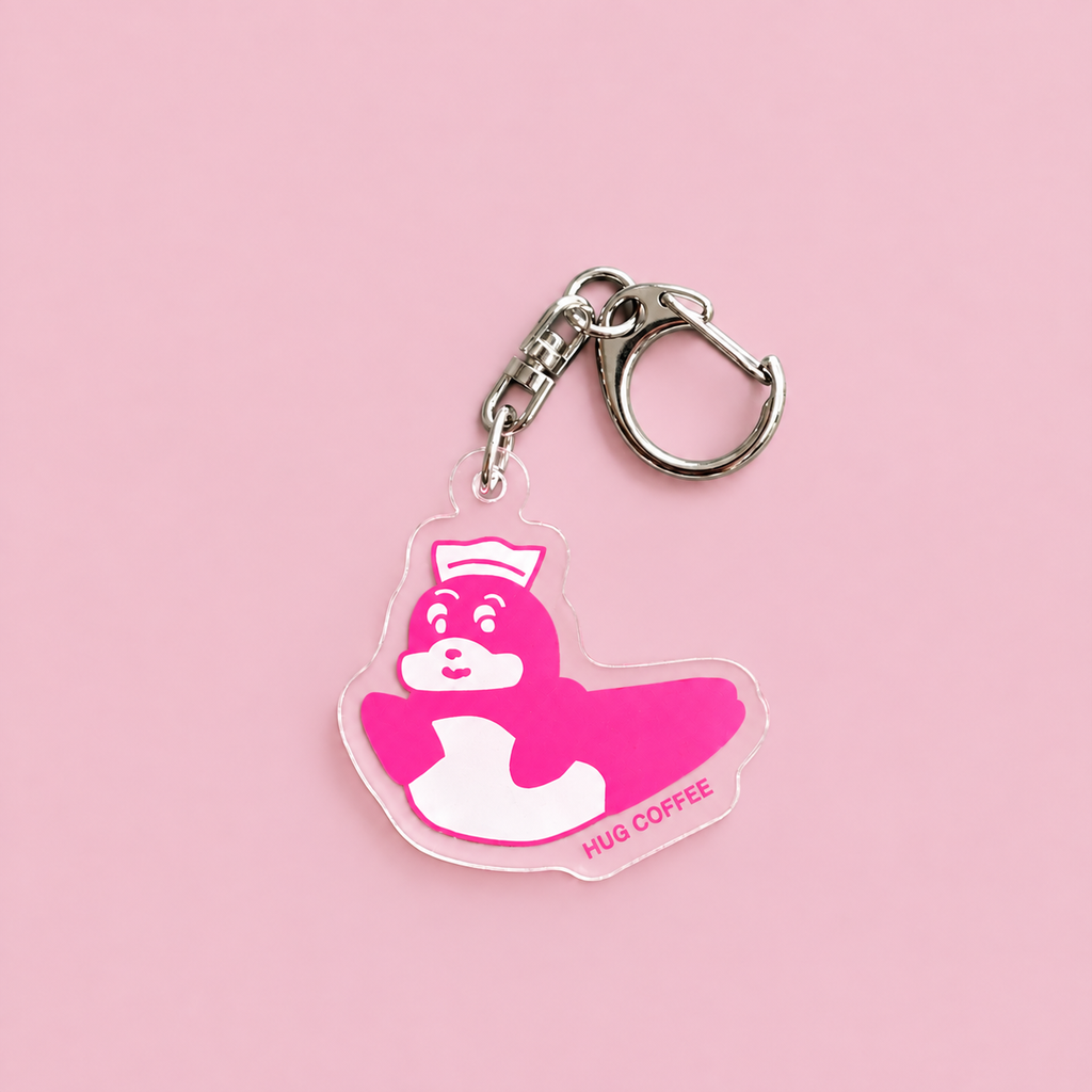 アクリルキーホルダー あざらし PINK Design by POP COPY