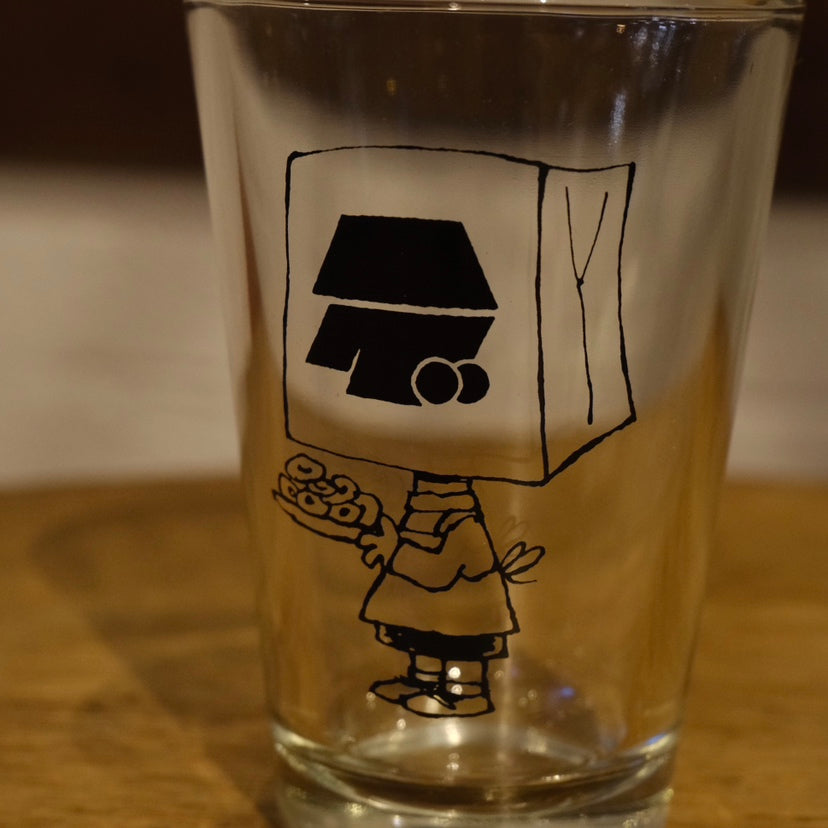 【耐熱】ベーグル君グラス Design by sketChboOok3