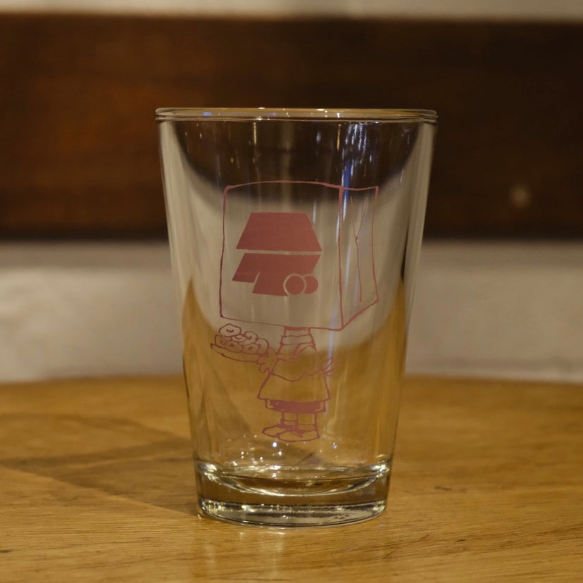 【耐熱】ベーグル君グラス Design by sketChboOok3