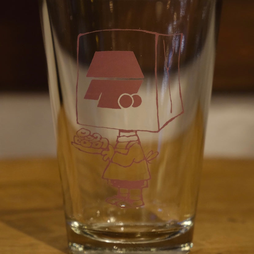 【耐熱】ベーグル君グラス Design by sketChboOok3