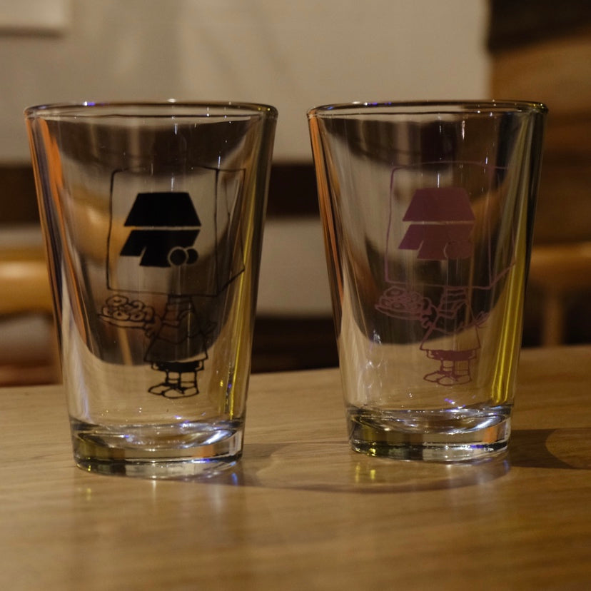 【耐熱】ベーグル君グラス Design by sketChboOok3