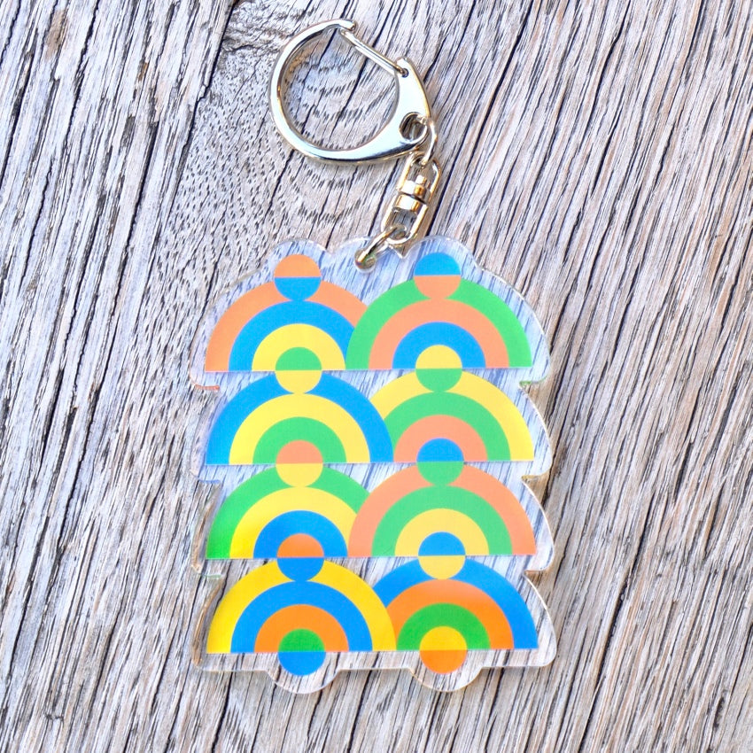 【こども館周年限定デザイン】 Design by 松本健一　アクリルキーホルダー