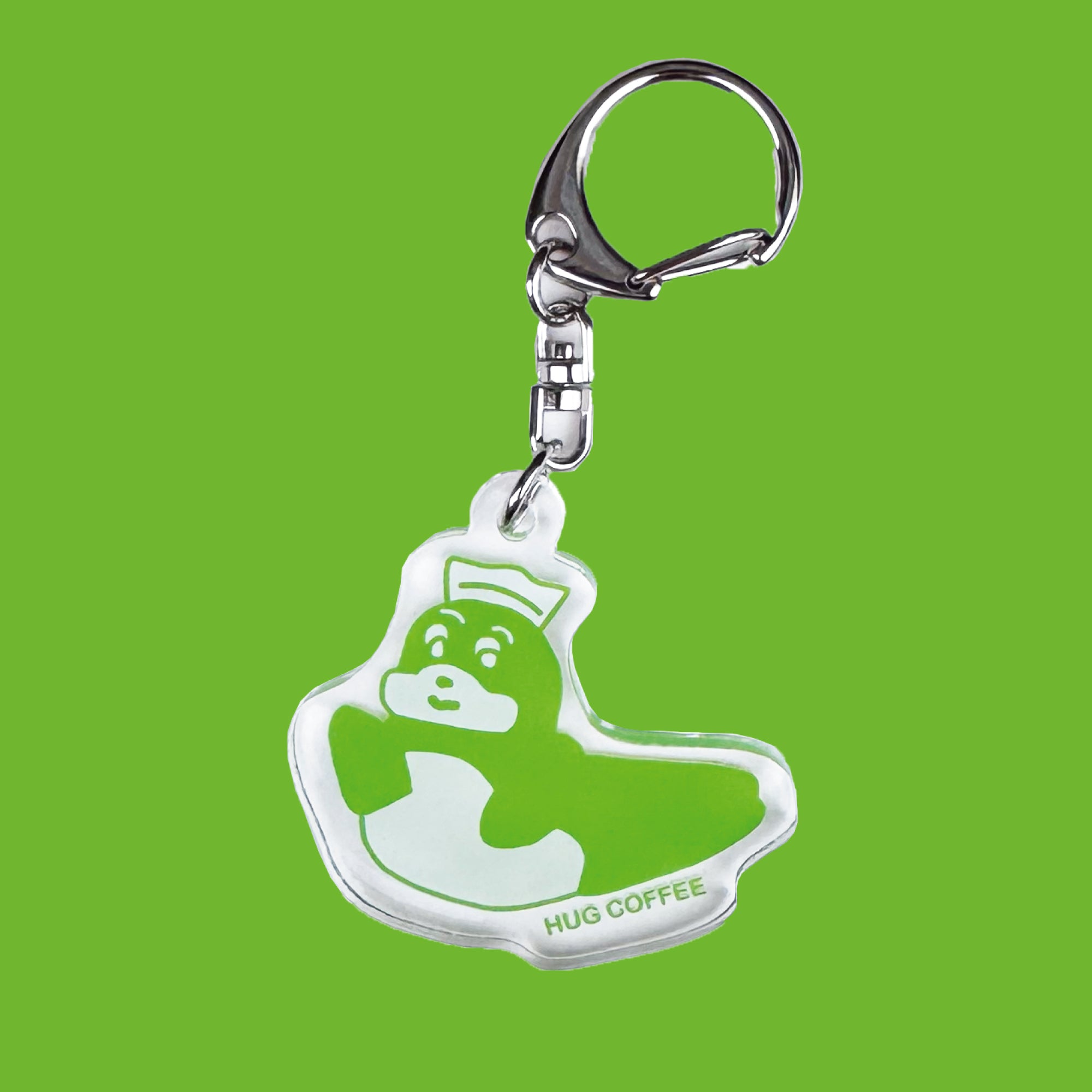 あざらし（GREEN）】 Design by POP○COPY アクリルキーホルダー