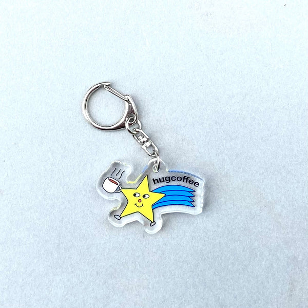 【未開封】HANA タオル キーホルダー 2点セット 01 流れ星】 Design by MIDORI アクリルキーホルダー ※在庫お