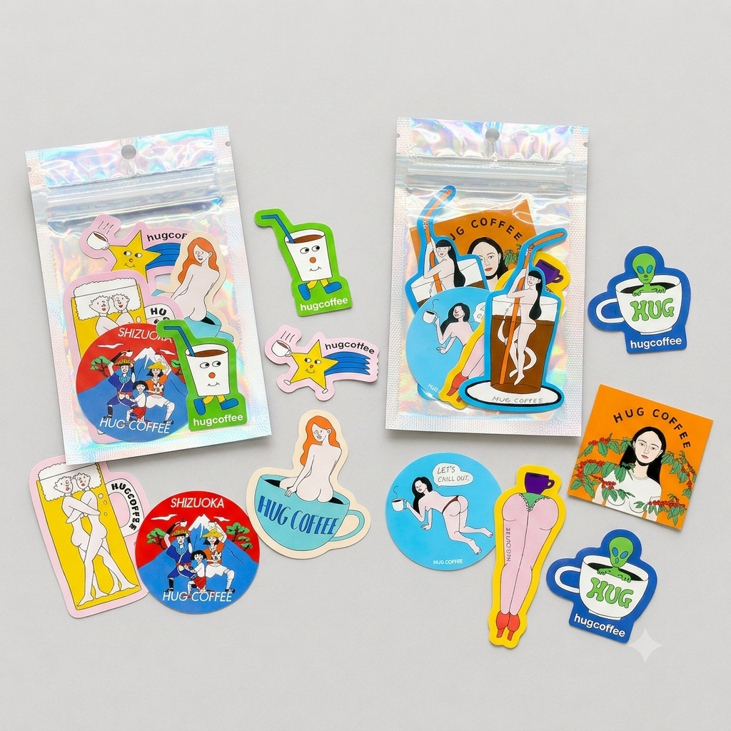 [ステッカーセット]HUG POCKET STICKERS
