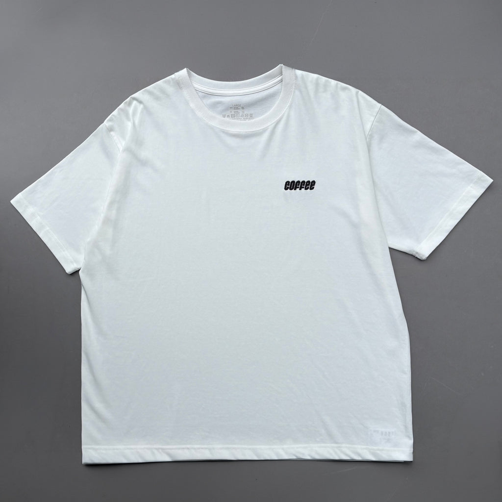coffee ロゴ刺繍Tシャツ
