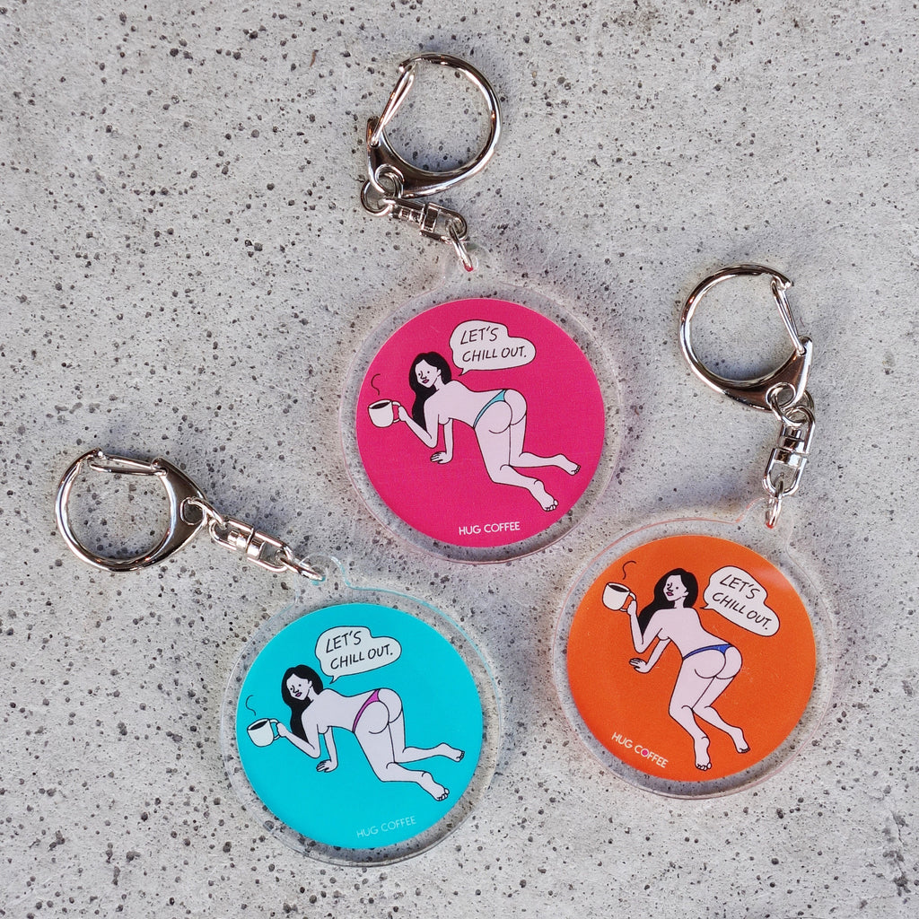 ＼カラバリ増えました／【LET’S CHILL OUT】 Design by MIDORI　アクリルキーホルダー