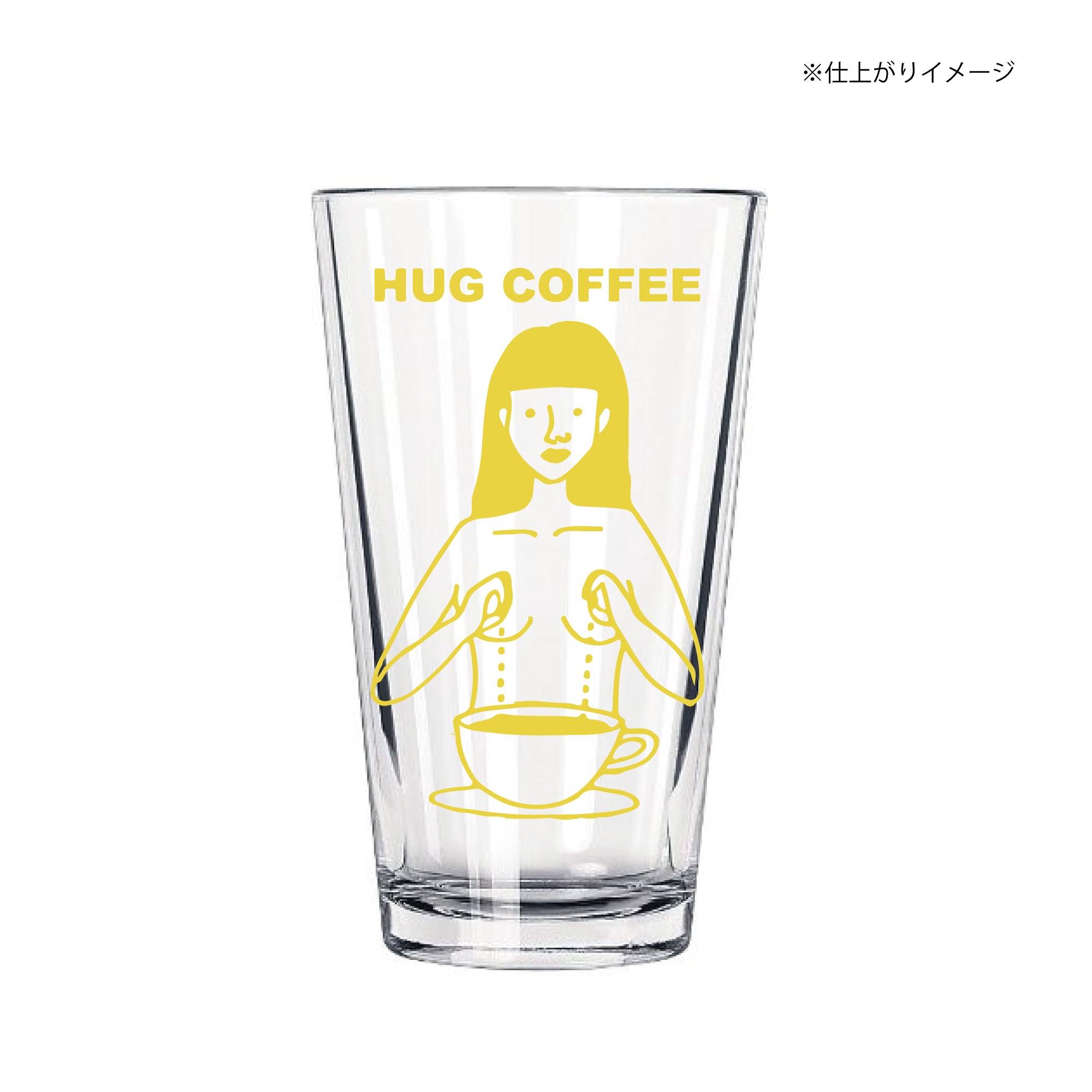 9月上旬入荷】おっぱいガールグラス ( イエロー ) by MIDORI KOMATSU
