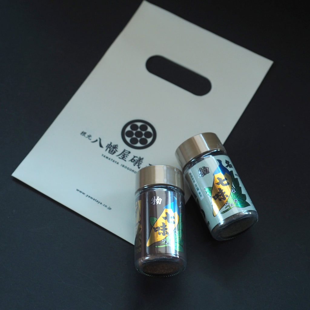 珈琲七味&ハグ(緑茶)七味2本セット【八幡屋礒五郎×hugcoffee】