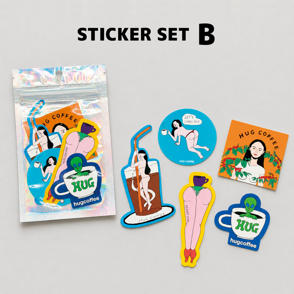 [ステッカーセット]HUG POCKET STICKERS