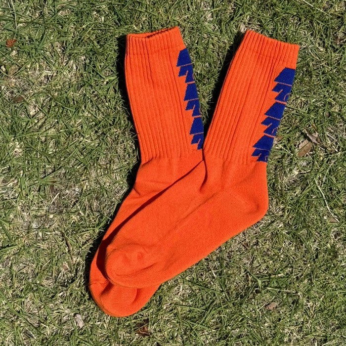 リラックマ　BALENCIAGA ロゴソックス オレンジ ピンク バレンシアガ ソックス オレンジ リラックマ様専用 BALENCIAGA ロゴ